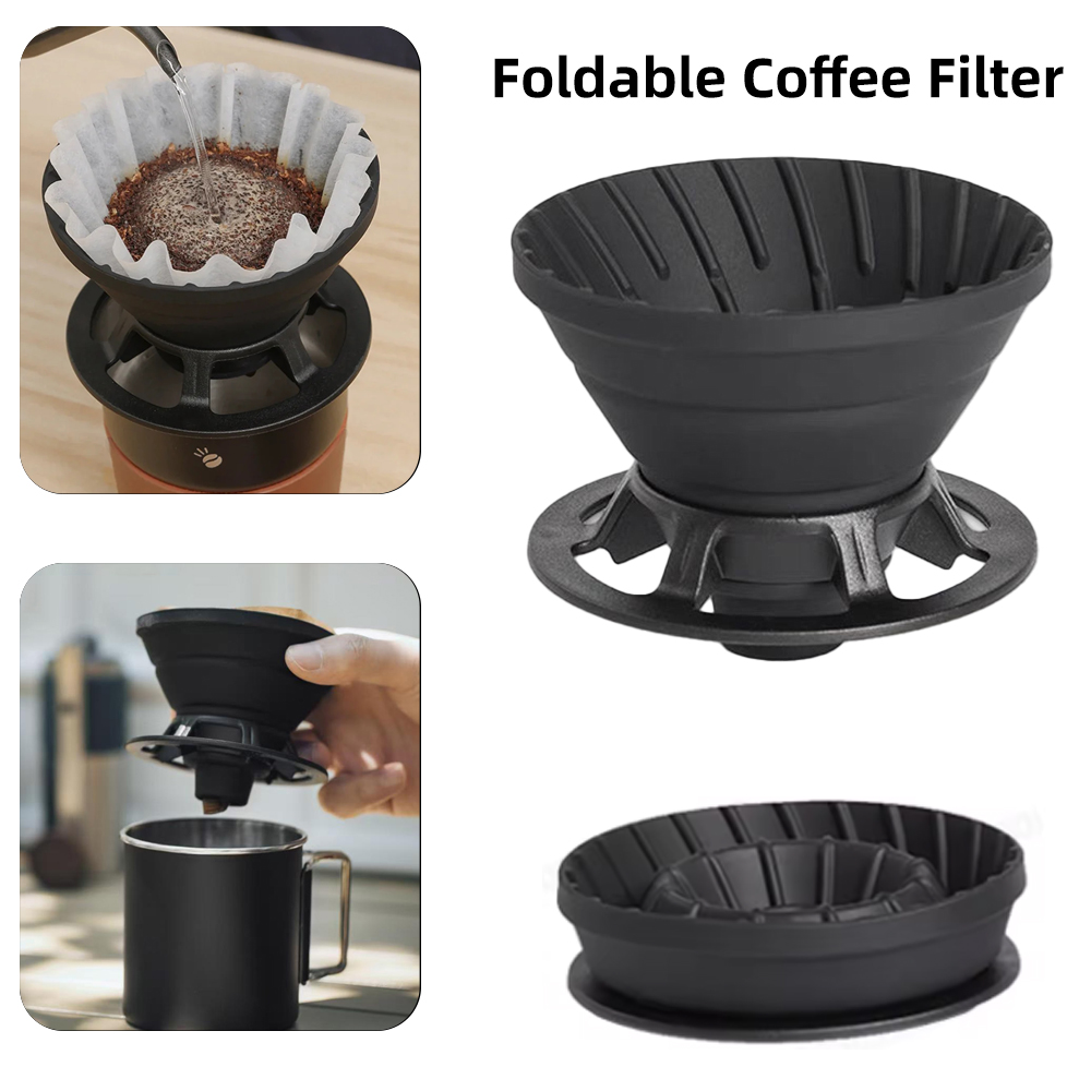 Coffee Equipment V60 - YRP Coffee Filter Reusable Silicone Camping