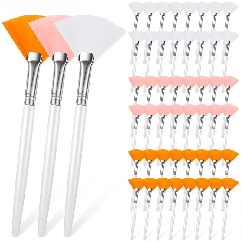 Group Head Brush - 3/6/12pcs Practical Facial Brushes Fan Shape