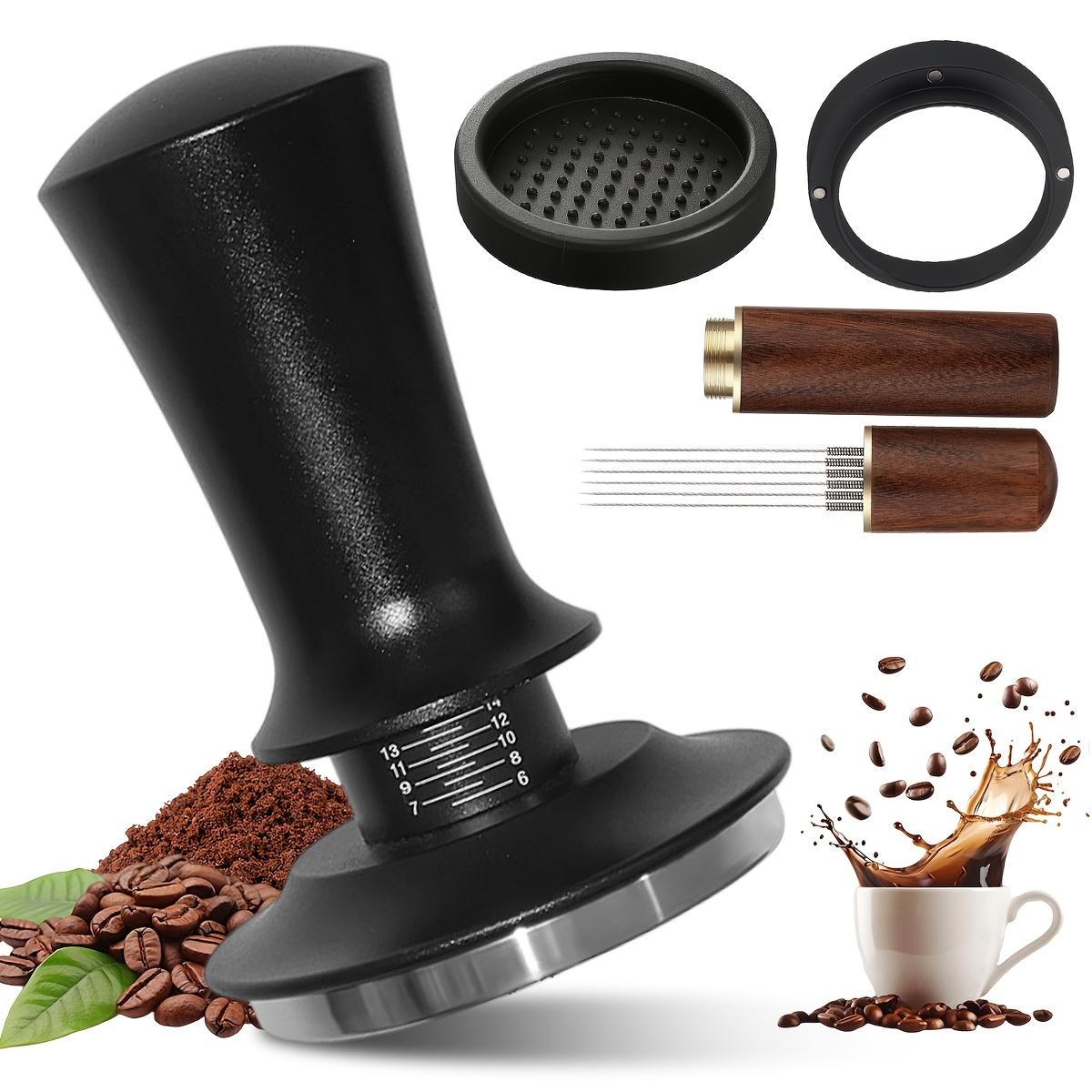 Espresso Tamper Set - 51/53/58mm Espresso Accessories Kit, Spring‑Loaded Calibrated