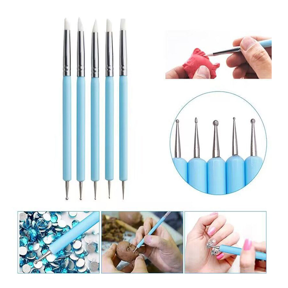 5pcs/Set Double-ended Silicone - đánh giá và giá Group Head Brush