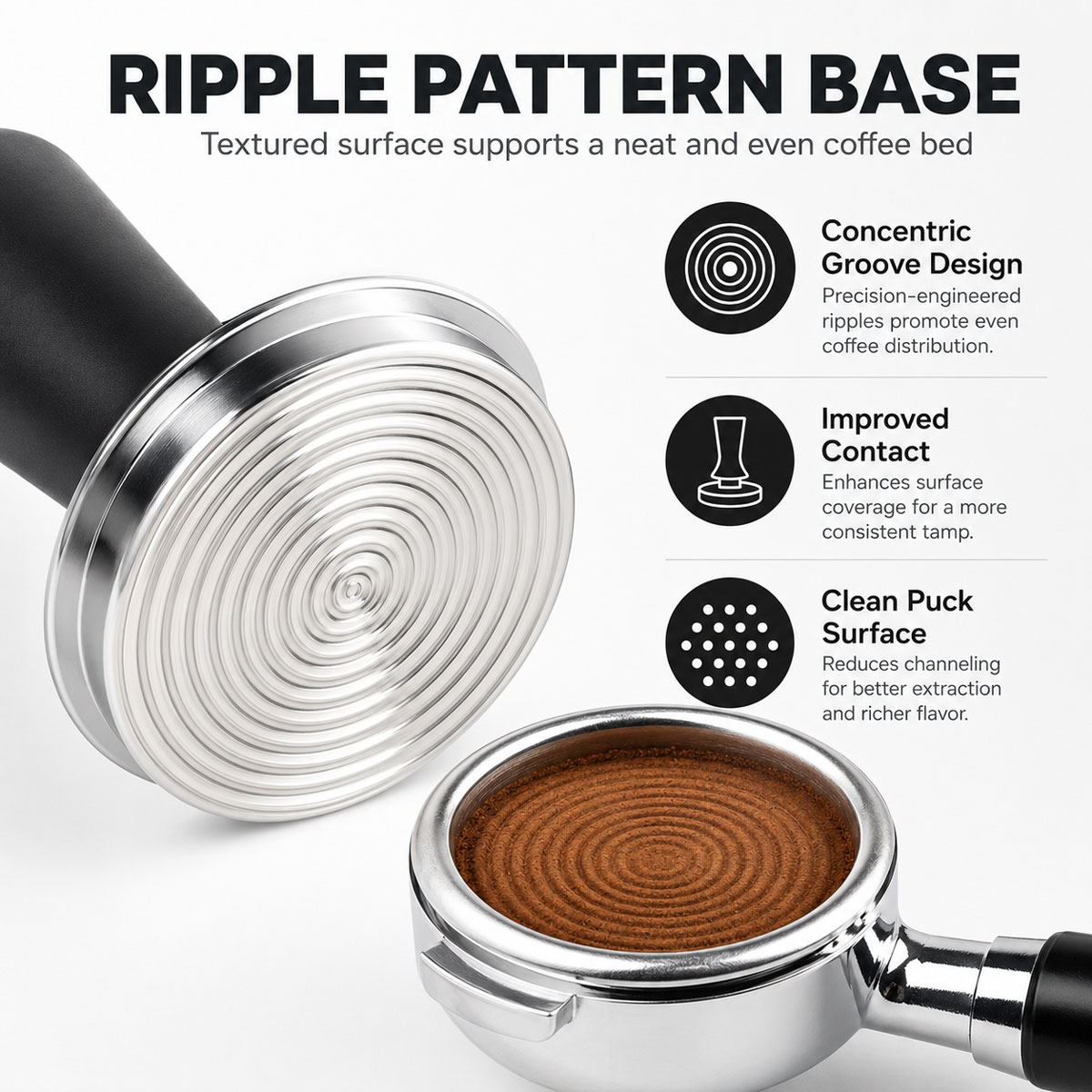 1pcs 51/53/58 mm Coffee Tamper - đánh giá và giá Espresso Tamper Set