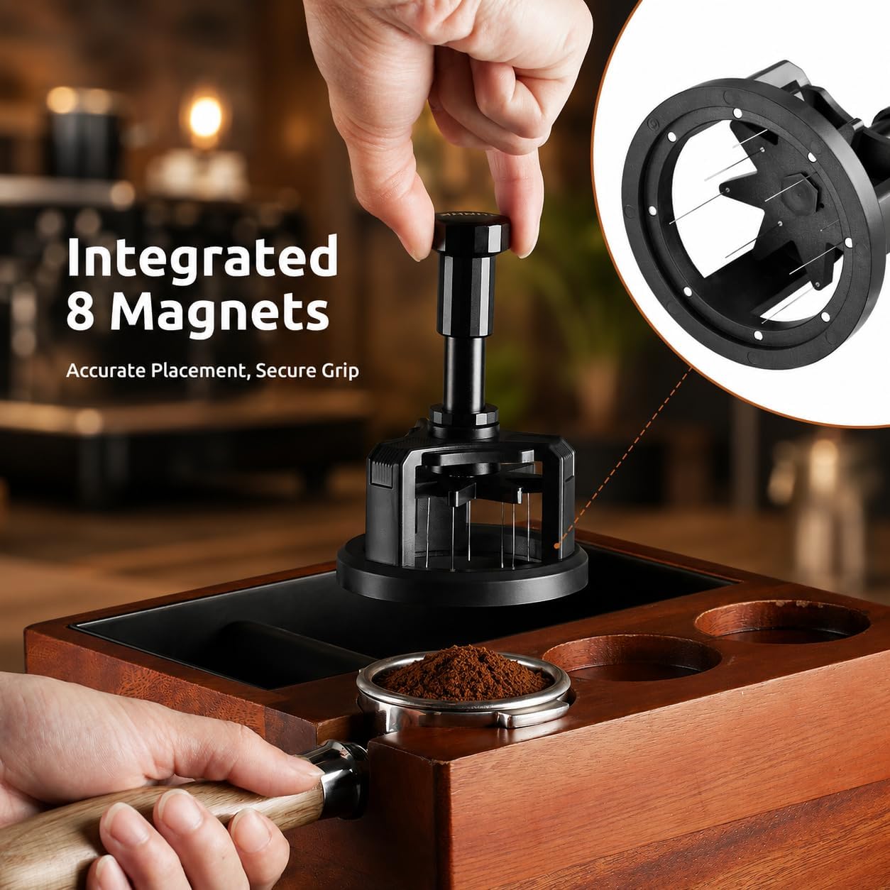 51/53/58mm Coffee WDT Tool Mag - đánh giá và giá Espresso Tamper Set
